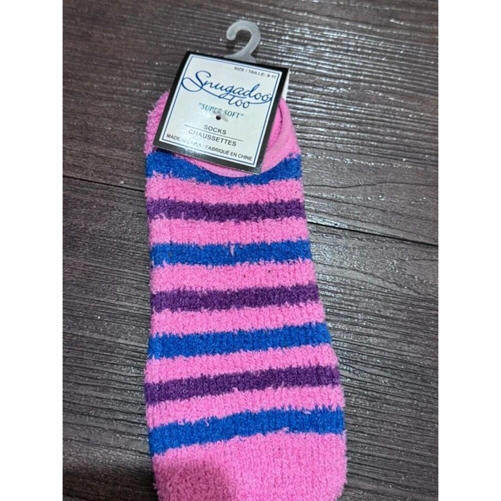 Snugadoo Women’s Fuzzy Non-Slip Slipper Socks
